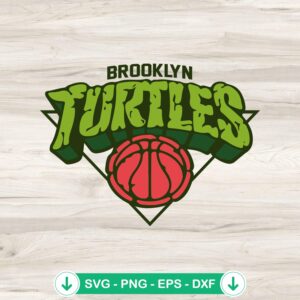 Brooklyn Turtles Basketball svg file for cricut cutting machine