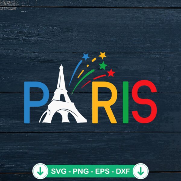 Team USA 2024 Paris Sports Games SVG file for cutting machine