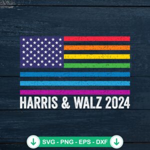 Harris And Walz 2024 Election SVG file for Cricut cutting machine
