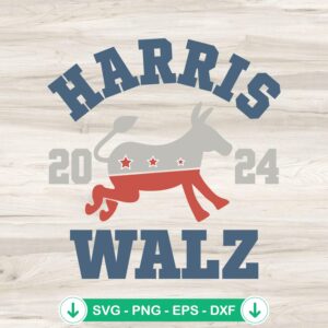 Harris Walz 2024 Election SVG file for Cricut cutting machine