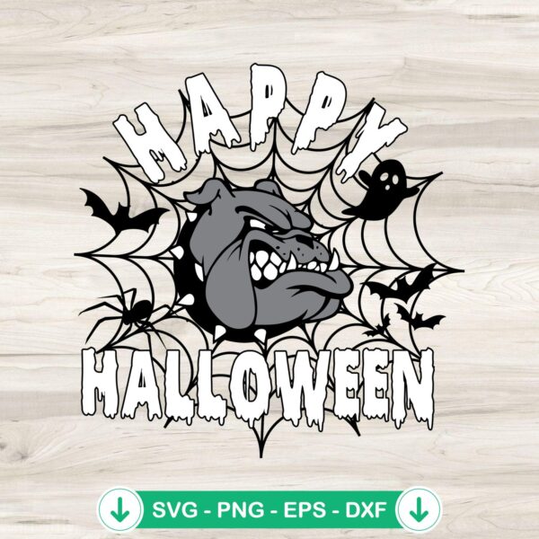 Happy Halloween Georgia Bulldogs svg file for cricut cutting machine