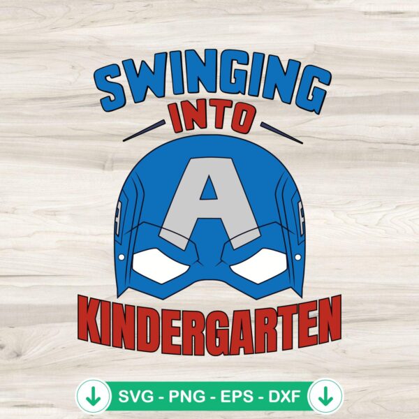 Swinging Into Kindergarten SVG file for Cricut cutting machine