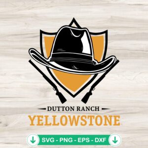 Yellowstone Dutton Ranch Cowboy SVG file, cutting file for Cricut