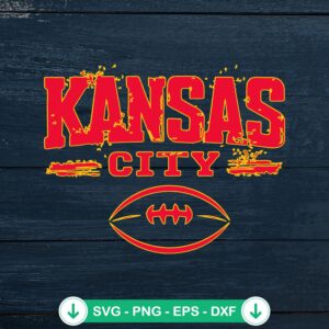 Kansas City Football Graphic SVG file for Cricut and cutting machine