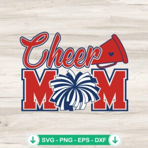 Cheer Mom Cheerleader SVG file for Cricut cutting machine