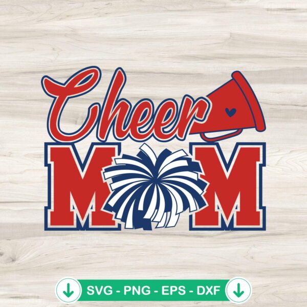 Cheer Mom Cheerleader SVG file for Cricut cutting machine