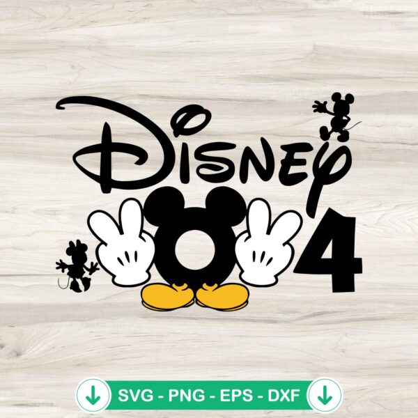 Disney Mickey Say Hi SVG file for Cricut cut file