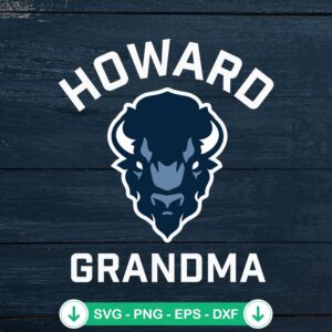 Howard Bison Grandma SVG file, cricut svg cutting file