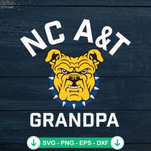 North Carolina A&T Aggies Grandpa SVG file for cutting machines