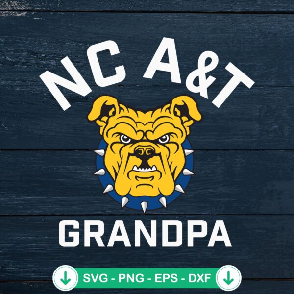 North Carolina A&T Aggies Grandpa SVG file for cutting machines