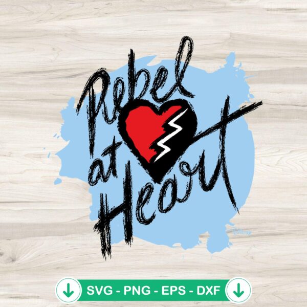 Disney Descendants 4 SVG file - Rebel At Heart cutting file