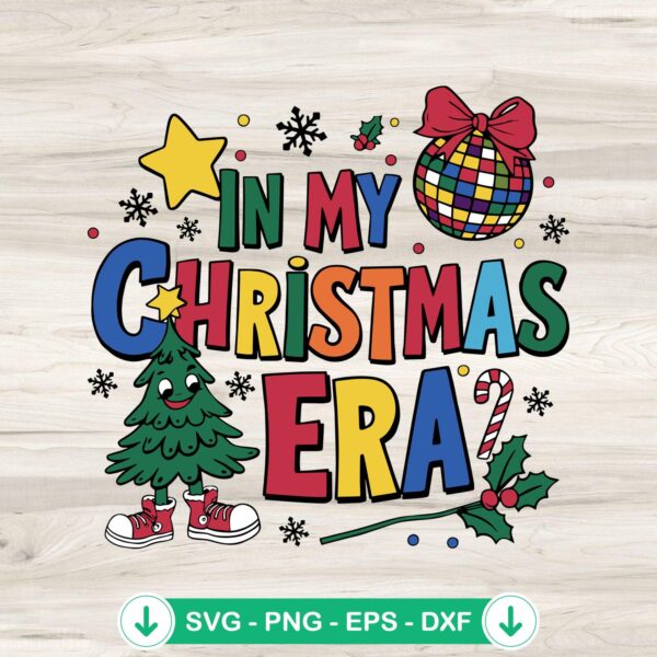 In My Christmas Era Retro SVG file for Cricut, cutting file
