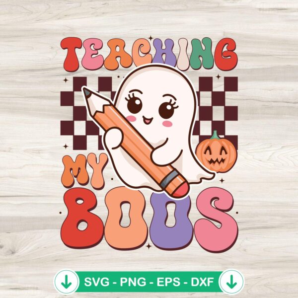 Groovy Teaching My Boos SVG file for Cricut cutting machine