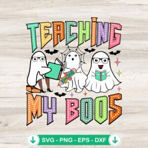 Vintage Teaching My Boos SVG file for Cricut cutting machine