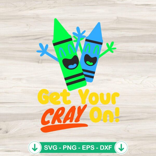 Get Your Crayon Teacher SVG file for kids back to school