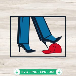 Kamala Harris Heels SVG file for Cricut cutting machine
