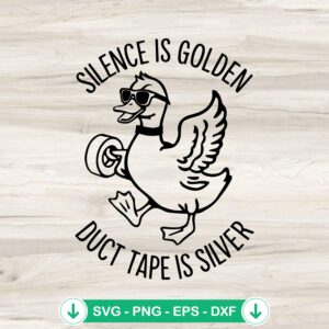 Silence Is Golden SVG file for cutting machines