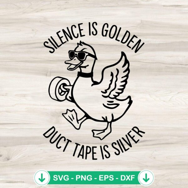 Silence Is Golden SVG file for cutting machines