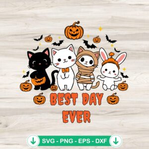 Halloween Spooky Cat Pumpkin SVG file for cutting machines