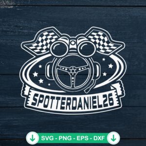 SpotterDaniel26 SVG file for racing fans - cricut svg cut file