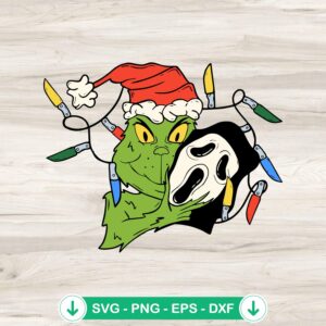 Horror Grinch Ghostface SVG file cutting file