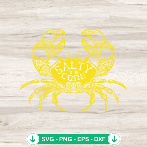 Salty To The Core svg file for cricut cutting machine