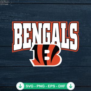 Bengals NFL Football Logo SVG file for Cricut cutting