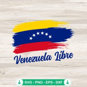Venezuela Libre Flag SVG file - cutting file for Cricut