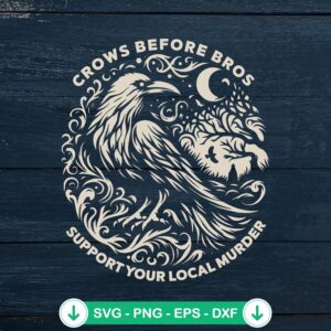 Crows Before Bros SVG file for cricut svg cutting file