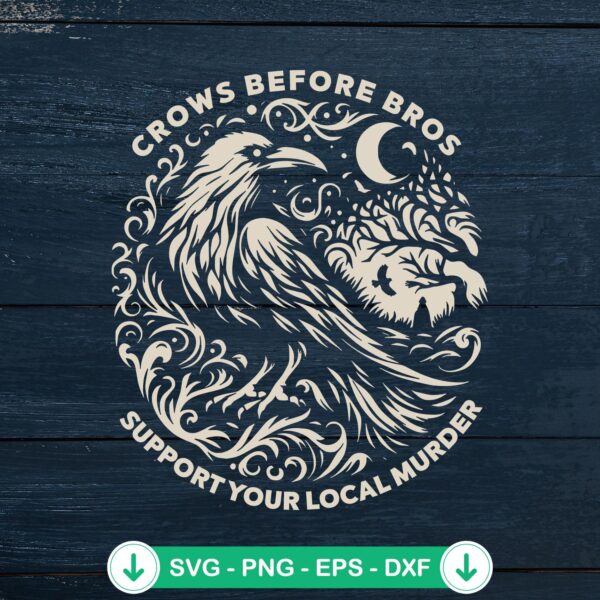Crows Before Bros SVG file for cricut svg cutting file