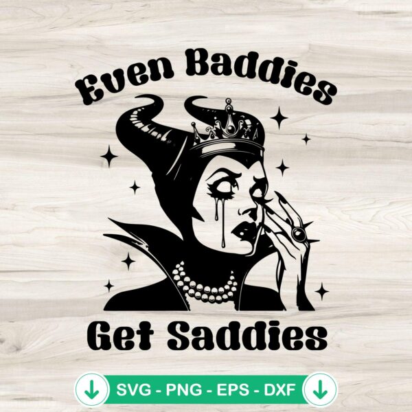 Even Baddies Get Saddies SVG file for Halloween, cricut svg