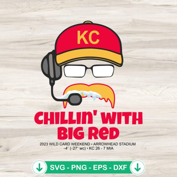 Chillin' With Big Red SVG file for Cricut cutting machine