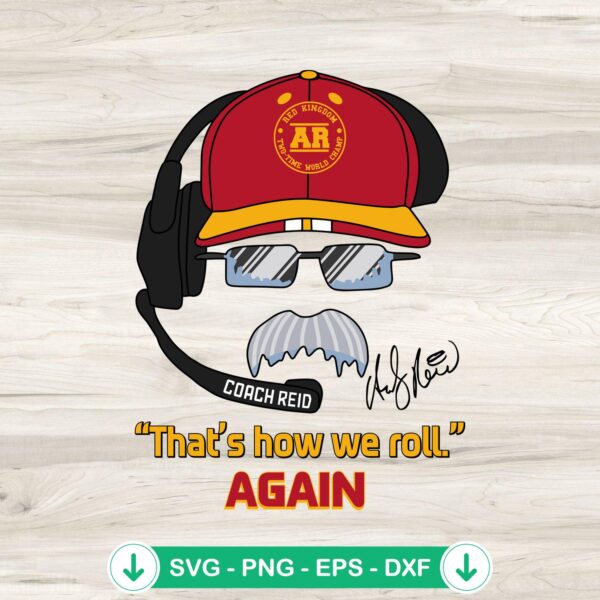 Andy Reid Frozen Mustache SVG file for cutting machine