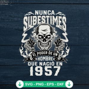 67th Birthday Nunca Subestimes SVG file for cutting