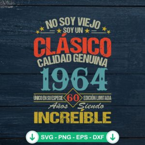 60th Birthday Gift SVG file for Cricut, cutting file
