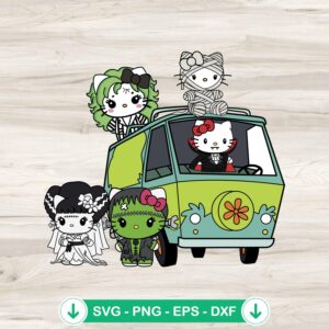 Monsters Kitty Halloween svg file for Cricut and cutting machines
