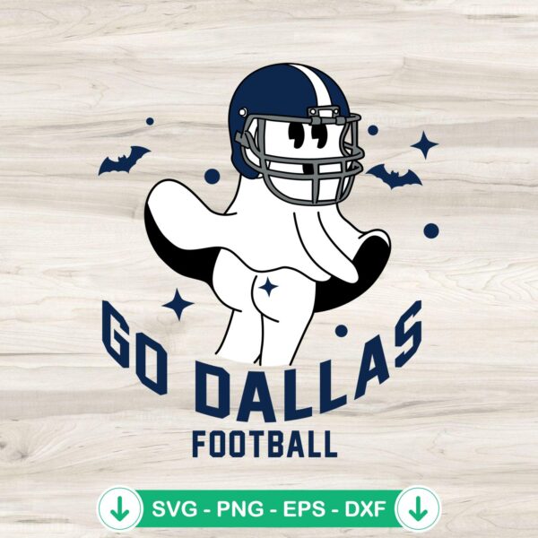 Go Dallas Football Retro SVG file for Cricut and cutting machine