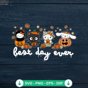 Hello Kitty Kawaii SVG file for Halloween, cricut svg, cut file