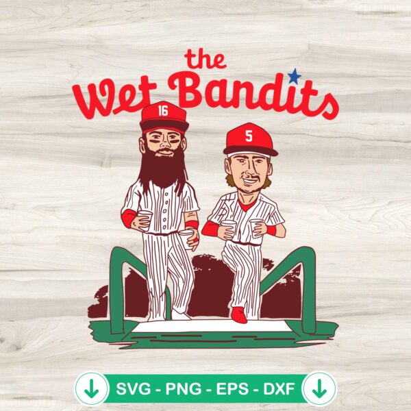 Brandon Marsh and Bryson Stott SVG file for Cricut cutting