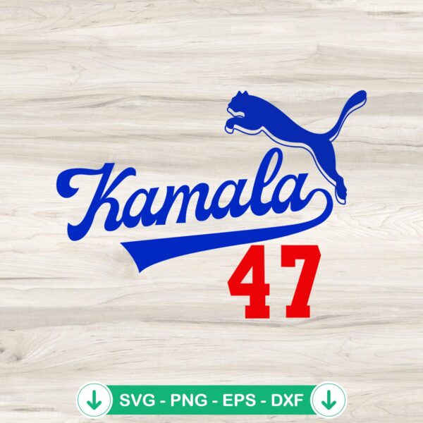 Kamala Harris 47th President SVG file for cutting machines