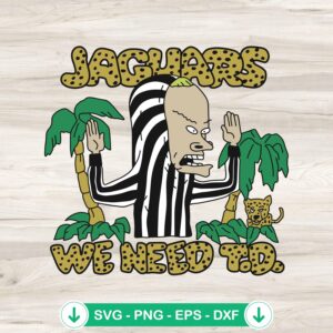Jacksonville Jaguars We Need TD SVG file for cutting machines