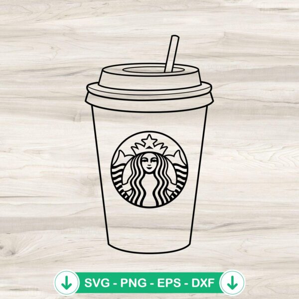 Mug Starbucks Coffee Lover SVG file for cricut cutting machine