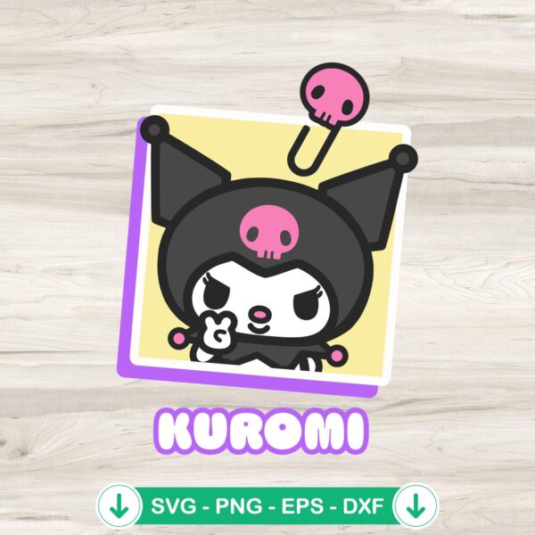 Hello Kitty Sanrio Kuromi SVG cut file for birthday projects