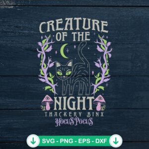 Halloween Creature Of The Night SVG file for Cricut cutting machine