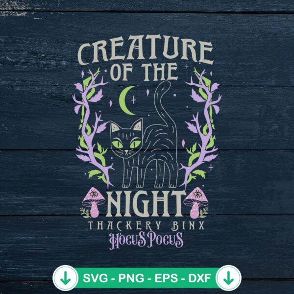 Halloween Creature Of The Night SVG file for Cricut cutting machine