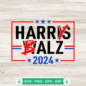 Harry Balz 2024 Campaign svg file for Cricut cutting machine