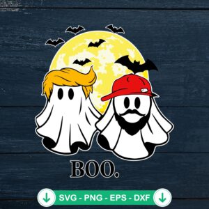 Trump Vance Halloween SVG file with ghost theme for Cricut