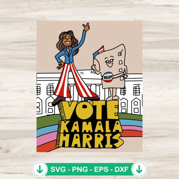 Vote Kamala Harris SVG file, cricut svg cutting file