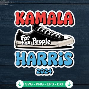 Converse Kamala Harris 2024 svg file for crafting and cutting machines