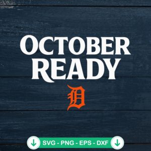 Tigers October Ready SVG file for cutting machines